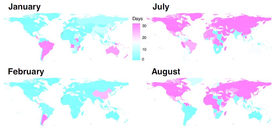 WorldPopProject's tweet photo. New open multi-temporal WorldPop datasets on the timings and locations of public and school holidays globally from 2010-2019 available to download from: https://t.co/ClSioQEwNe, and published in @ScientificData here: https://t.co/vpOLIAYQg8. https://t.co/1juUhP33JA