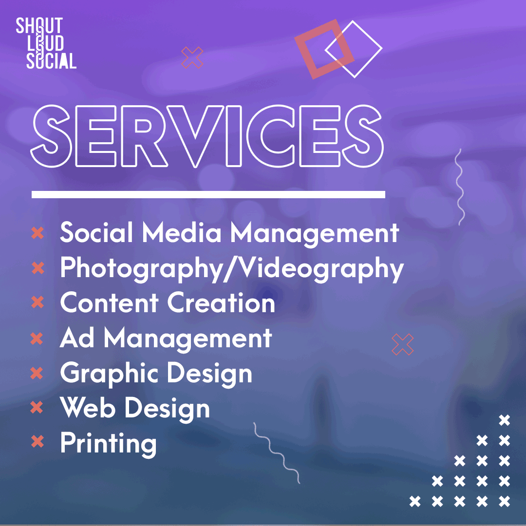 We know many business owners have the time to focus on running their business's daily delivery and operations but no time to keep up with marketing needs.
That's when we step in to manage all your digital marketing.
Visit our website shoutloudsocial.co.uk for more information.