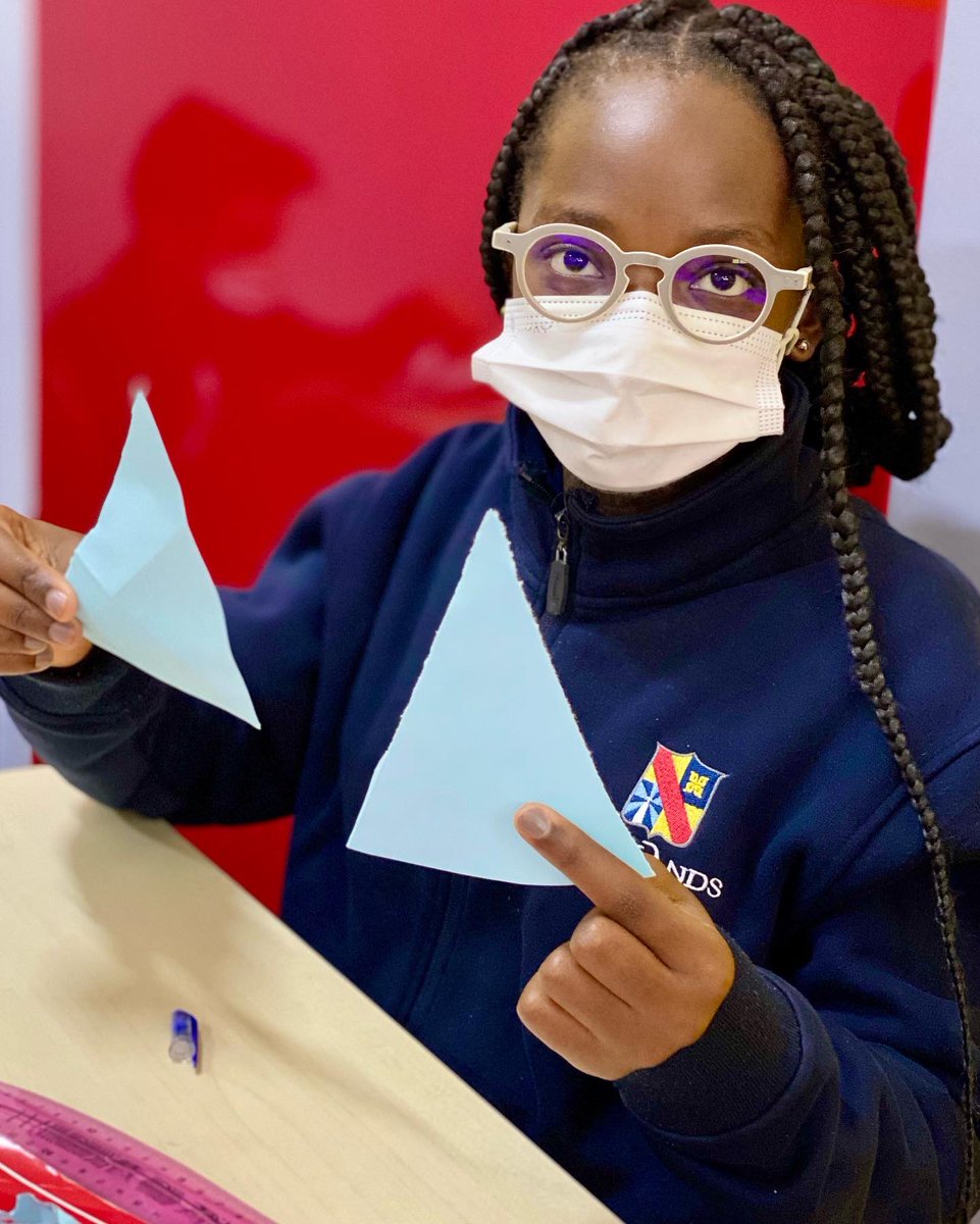 newlands_dubai's tweet photo. Year 8 students learning about congruence and similarity of shapes by modeling, using equilateral and isosceles triangles.
.
.
.
#NewlandsSchoolDubai
#WhereLearningNeverStops https://t.co/ZhIgKqqz2r