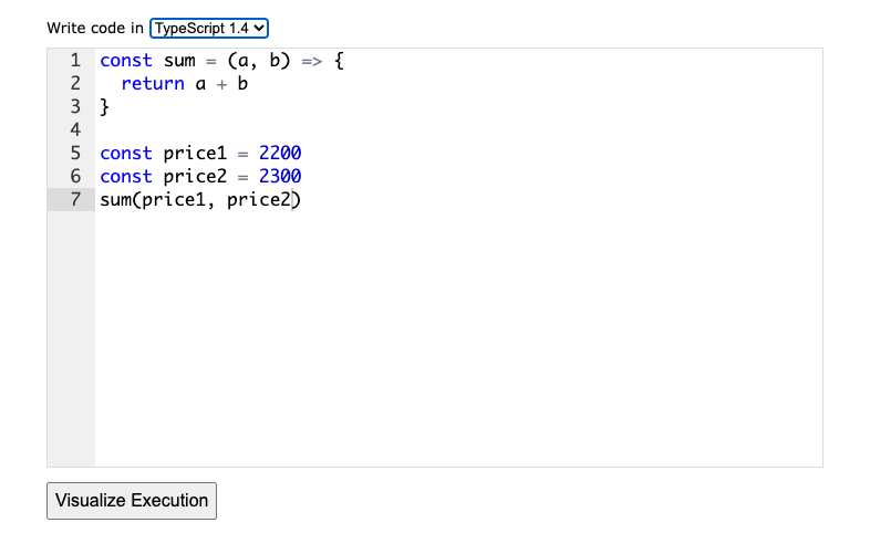 hmartapp's tweet image. 간단한 Javascript, Typescript 코드를 시각화해서 어떻게 작동되는지 보여주는 신기한 서비스가 나왔네요! C++, C, Ruby, Python, Java 도 시각화 + 타임라인화 해서 로직을 설명해준다고 합니다!! 대박!
pythontutor.com/typescript.html