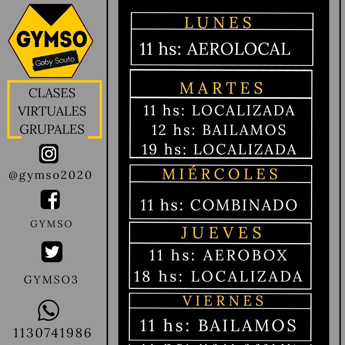 GYMSO3's tweet photo. #clasesvirtuales https://t.co/l8TA2u00xH