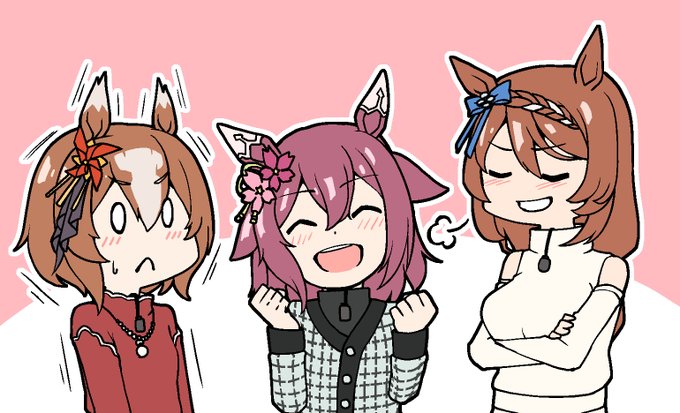 三者三葉な感じがとても和やかだったそこそこぱかライブTV。
#ウマ娘 