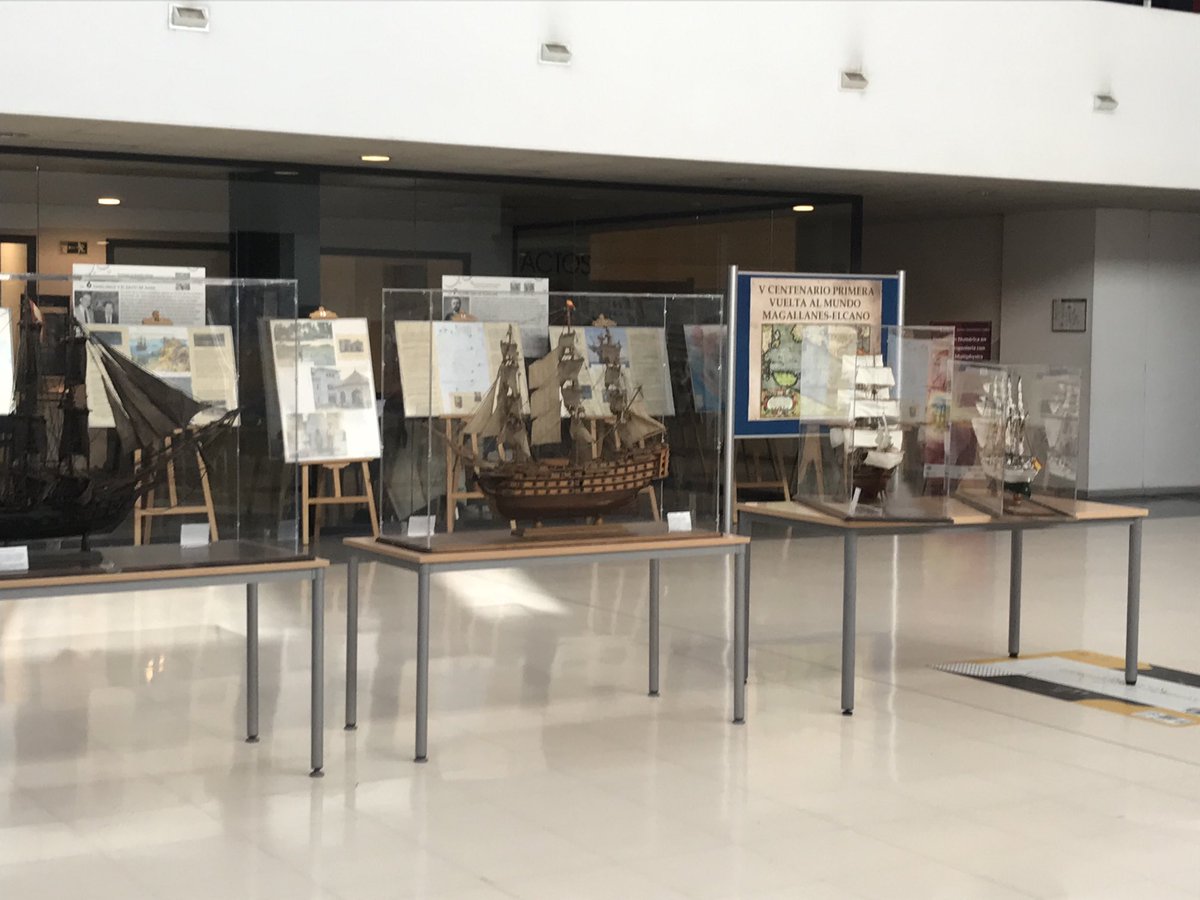 DiegoEstradaFe2's tweet photo. En la mañana del 19 de enero 2.022, quedó instalada la Expo itinerante malagueña, V Centenario 1a Vuelta al Mundo Magallanes-Elcano, a 7 meses de la llegada al puerto de las Muelas de Sevilla, el 8 Sep. en la Escuela de las Ingenierías de Industriales, ciudad universitaria. https://t.co/h4jiVUvJBF