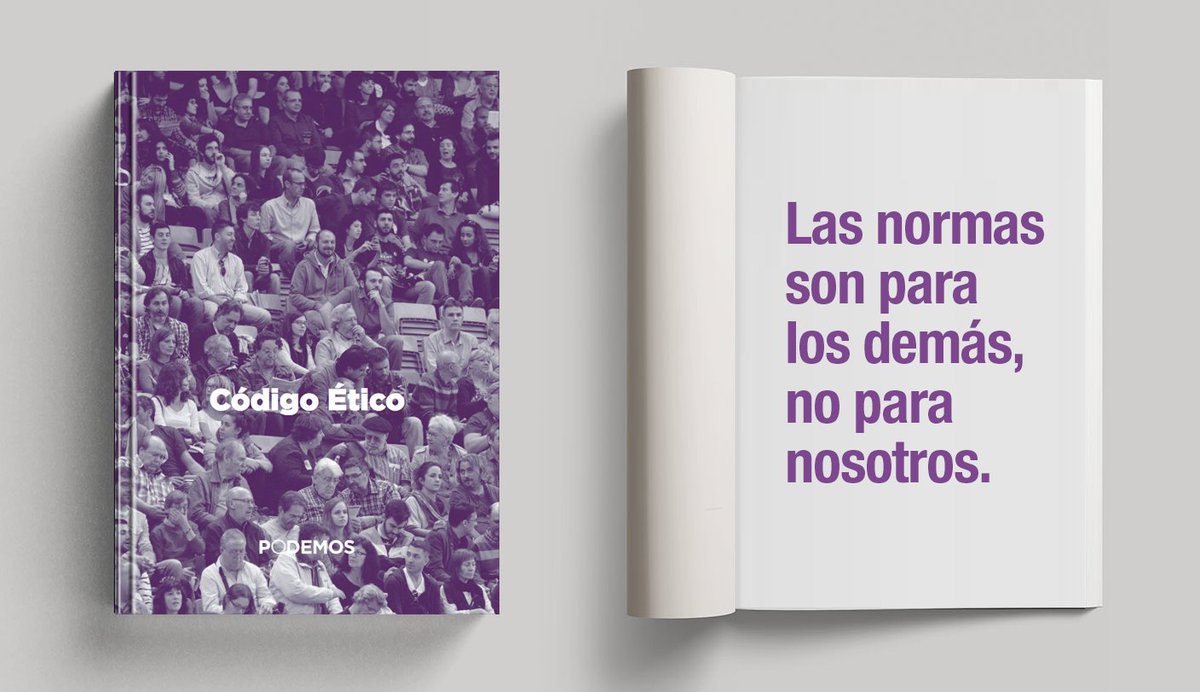 Podemos edita una versión resumida de su código ético.