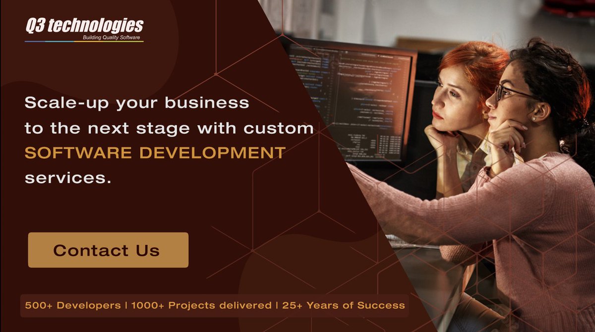q3technologies's tweet photo. A name recognized globally for custom #softwaredevelopment services! We are a leading software #productdevelopment company delivering our services in the UK, USA, Australia, India, and UAE.
https://t.co/EM5uNyTVzF
#q3tech #q3technologies #q3ITservices https://t.co/qDzMND4ZKk
