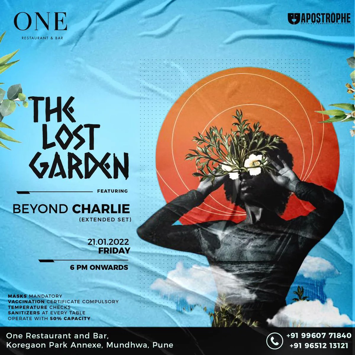 #Pune , for this sesh of #thelostgarden , we have <a href="/beyond_charlie/">Beyond Charlie</a> tearing the roof down with some amazing tunes! 
21st Jan, 5pm onwards. 
#mundhwa #koregaonpark