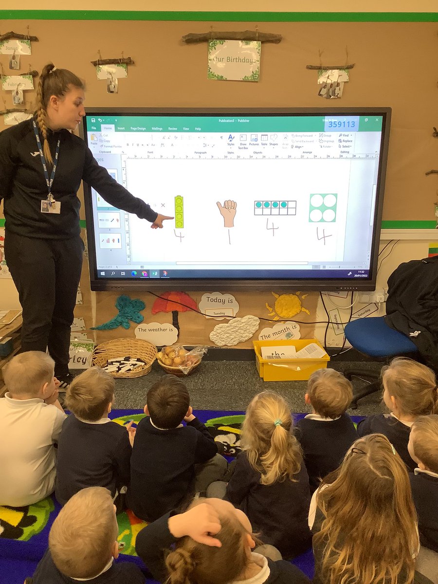 MissW_StHelens's tweet photo. Today in maths our F2 children are finding the odd number. H could tell us that “number is the odd one out because it is smaller then number 4 and all the other numbers are number 4” @StHelensAcademy @HeadofSchoolSH @STHAssistantHT @AETAcademies @f2sthelens @StHelensExecP https://t.co/6d2itmbLp9