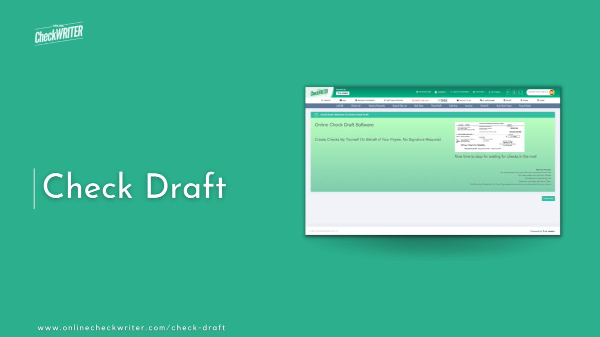 webcheckwriter's tweet photo. https://t.co/Uclc8mA3UF
With Online Check Writer, you can print a check draft without signature using your computer or phone. You only need to obtain permission and account details from who owes you to pay a certain amount of money.
#CheckDraft #CheckDraftSoftwareFree #Draft https://t.co/70GTo1kBll