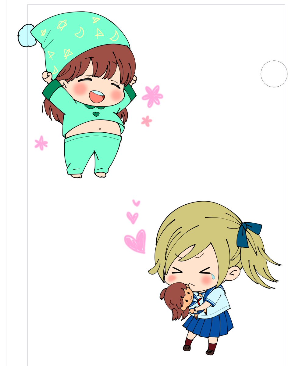「色塗りラフ 」|大島永遠🐾 きみがロ①巻＆大親友⑥巻のイラスト