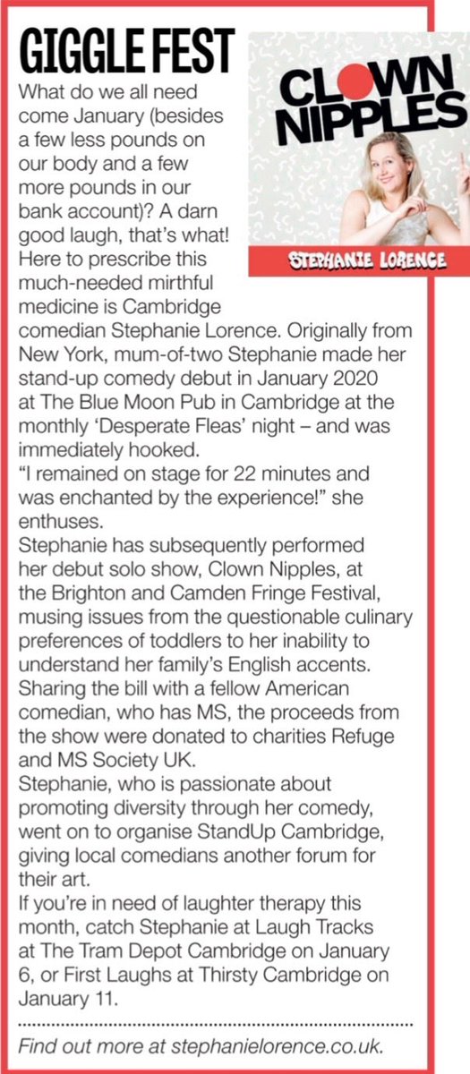 stephlorence's tweet photo. Thanks ⁦@velvetmag⁩ for featuring me in your Jan issue!! I can’t upload the whole blurb here, but pls check out the mag online to read more! Lots of great stories/local news! 🥳😎 https://t.co/u3W7WlVJ9v