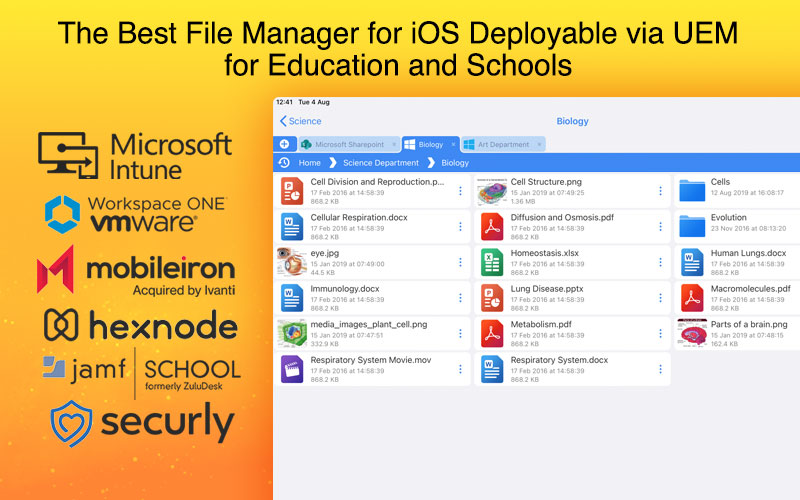 FileBrowser Education 📱 (@filebrowseredu) on Twitter photo The best file manager for iOS deployable via UEM for education and schools.
Try FileBrowser for Education Free today, simply email us at info@stratospherix.com from your school email address and we will provide you with a free trial.
stratospherix.com/products/fileb… The best file manager for iOS deployable via UEM for education and schools.
Try FileBrowser for Education Free today, simply email us at info@stratospherix.com from your school email address and we will provide you with a free trial.
stratospherix.com/products/fileb…
