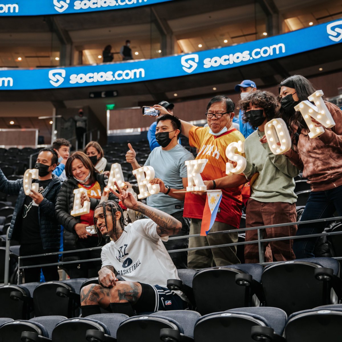 Ballislife's tweet photo. Filipino Heritage Night in Utah with Jalen Green &amp; Jordan Clarkson 🇵🇭 https://t.co/6WxeGMWzh4