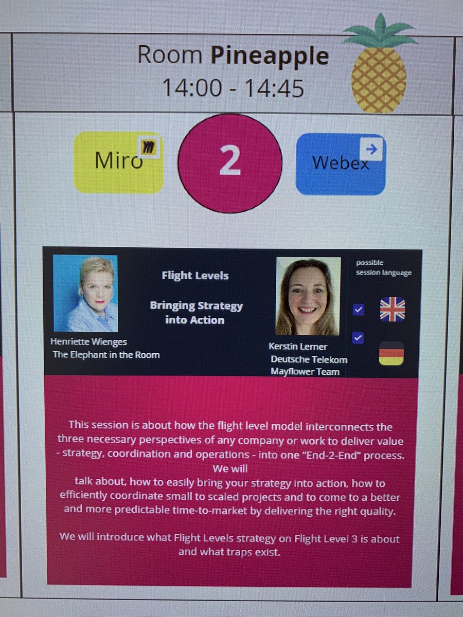 It‘s barcamp time by #telekomwall. I am so excited to talk about how to bring #strategy into action on #FlightLevel with my #flightlevelscoach buddy Henriette Wienges #abw22
#TwitterGIFs