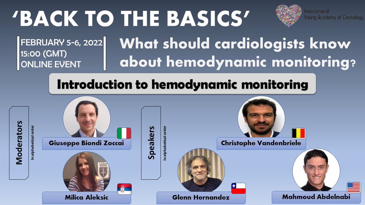 The experts will share their knowledge with us.. dont miss 💫 link 👉🏻 eventbrite.com/e/back-to-the-… @gbiondizoccai @drmilicaa @CVandenbriele @KemalogluOz @AndromedaShock @PeroneFrancesco @ZainabDakhil2 @HanCardiomd @dr_maghraby @N_cardiologist @NMerke