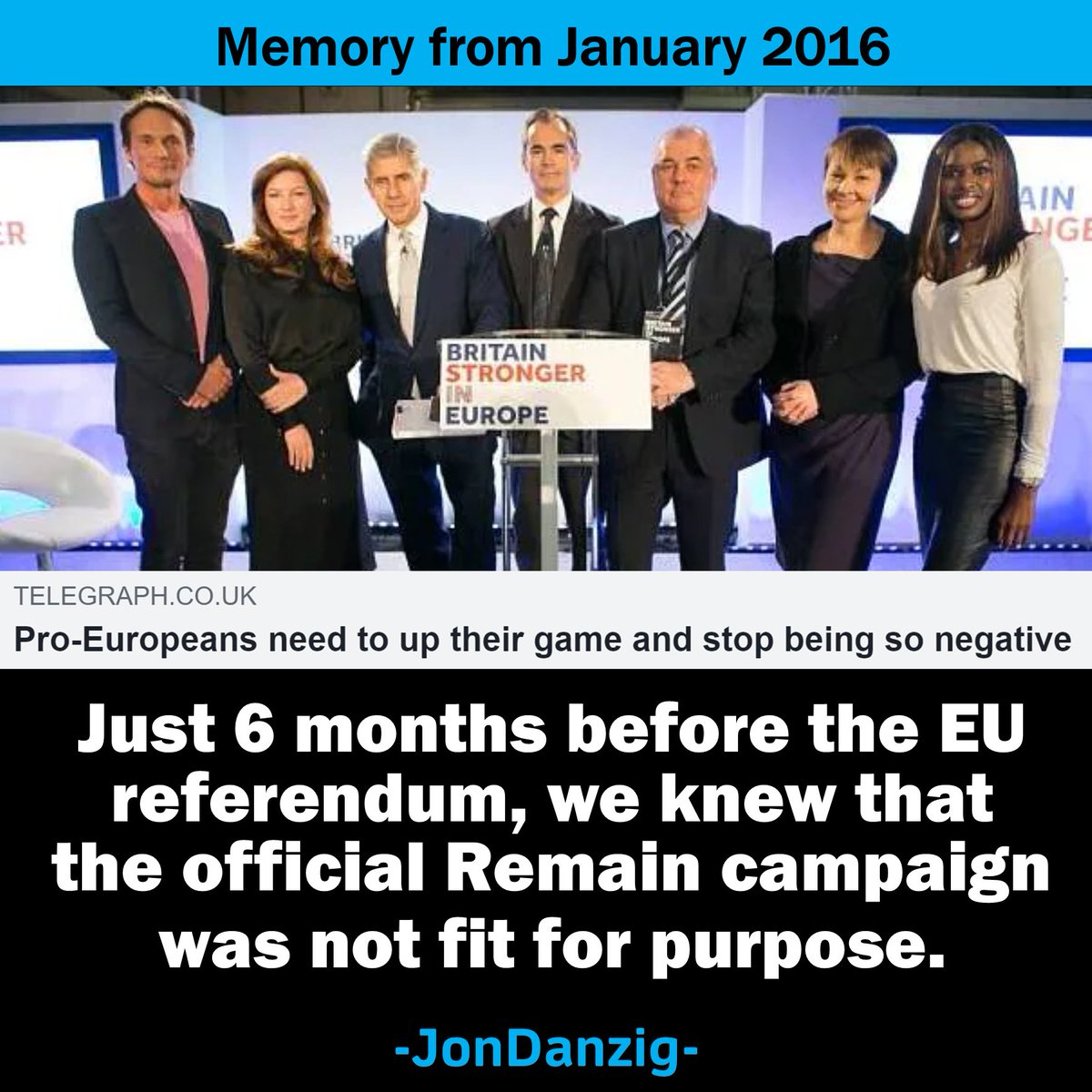 Jon_Danzig's tweet photo. At the start of 2016, many of us #Remainers became alarmed that the official #StrongerIn campaign for the #EUreferendum wasnβt up to scratch to fight #Brexit. Read more: On Facebook: https://t.co/J16PlM0SR8 LinkedIn: https://t.co/xkDJtUF6aV My blog: https://t.co/pwzm1Rcbc9 https://t.co/324969Vvzi
