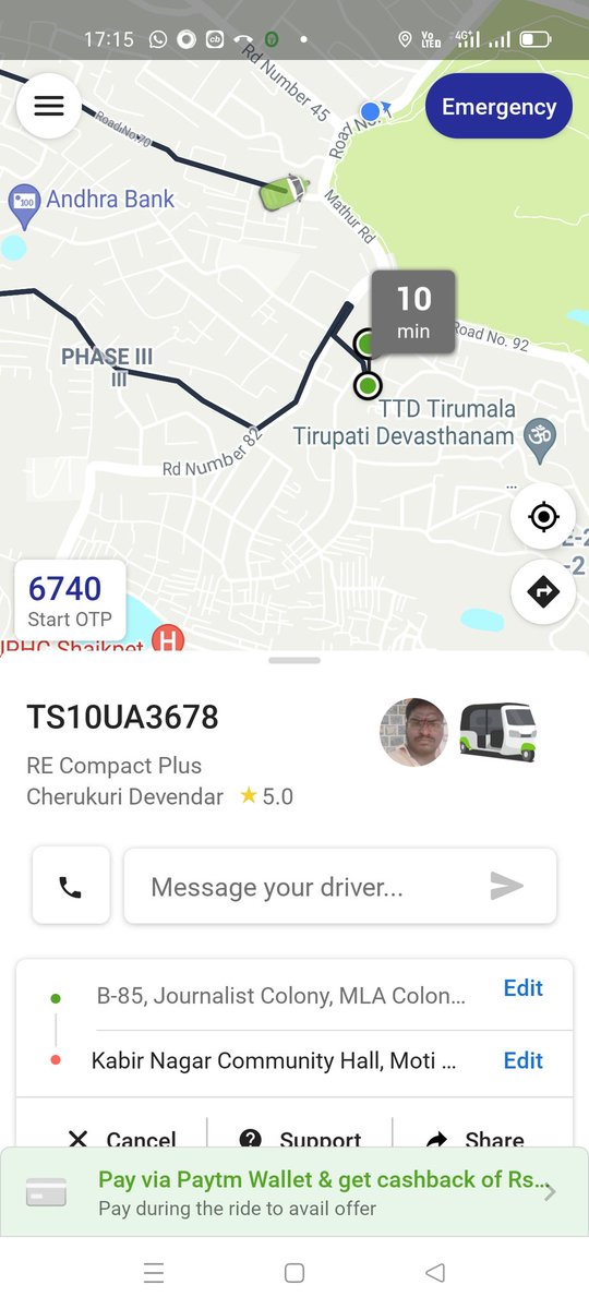 nareshche1's tweet photo. Dear @Olacabs your driver is denied to come to location and also not cancelling the ride. Such a bad experience with ola... https://t.co/TCpxgom7d2
