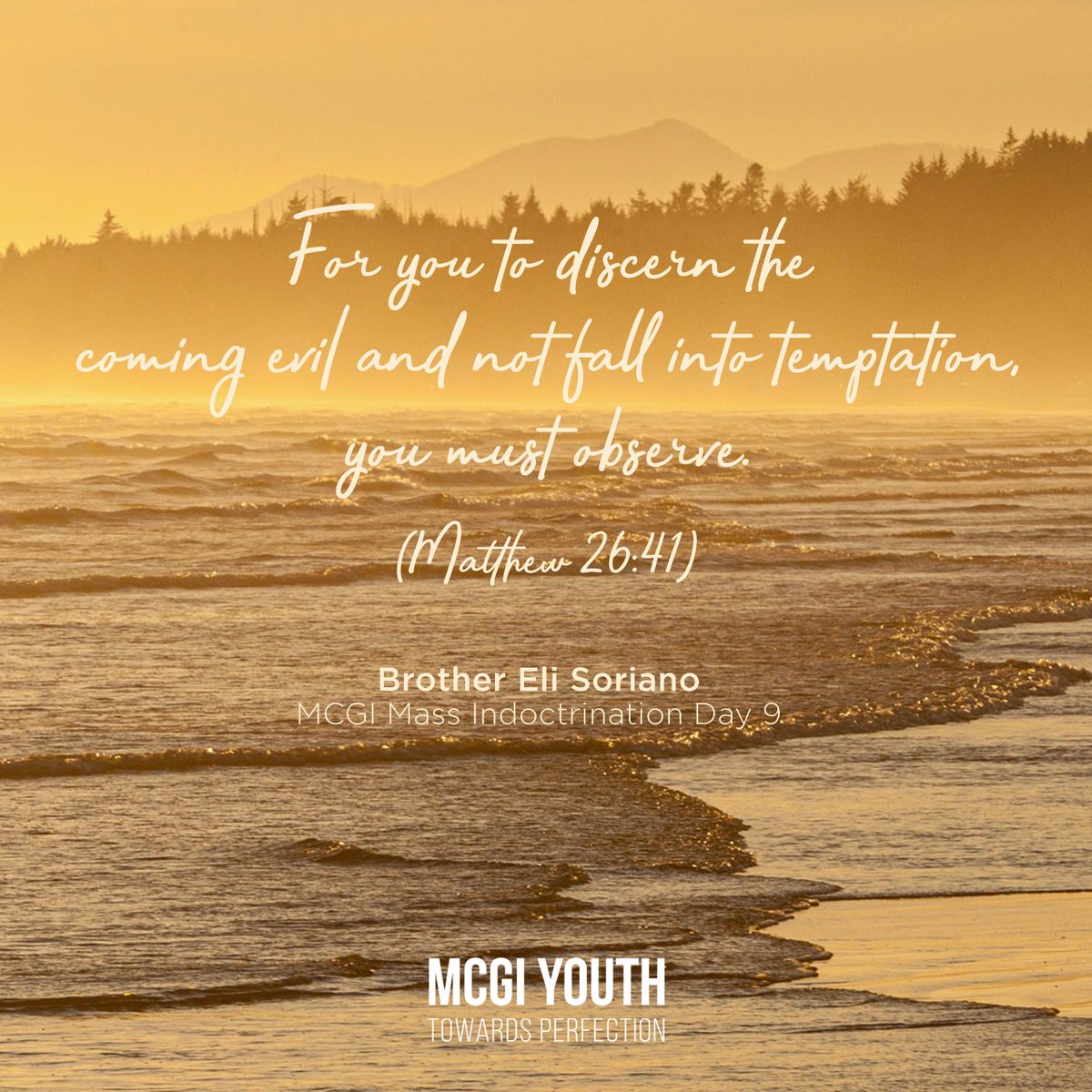 MCGIYouth's tweet photo. "For you to discern the coming evil and not fall into temptation, you must observe." (Matthew 26:41)

— Brother Eli Soriano, MCGI Mass Indoctrination Day 9

What Christian Gatherings Are Like
#PureDoctrinesOfChrist https://t.co/4QSz43Z6H0