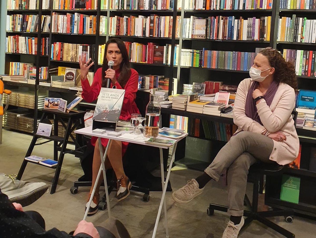 BarbaraVeiga's tweet photo. First book reading in Lisbon and a very nice debate based on my stories around the globe living 7 years at sea for ocean conservation and exploring wild(life)! 💙📚🌊
#SeteAnosEmSeteMares #SevenYearsinSevenSeas 
#booksigning #bookreading #ocean #womenwriters #leitura #oceano https://t.co/VJKPQryGtT