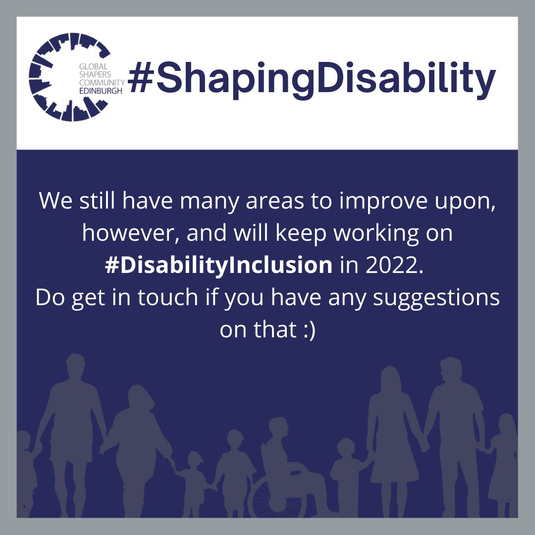 The Edinburgh Hub took the <a href="/GlobalShapers/">Global Shapers</a> #ShapingDisability pledge at the beginning of 2021 – click on the pictures to know more about our goals and outcomes #EdinburghShapers #HereForEdinburgh