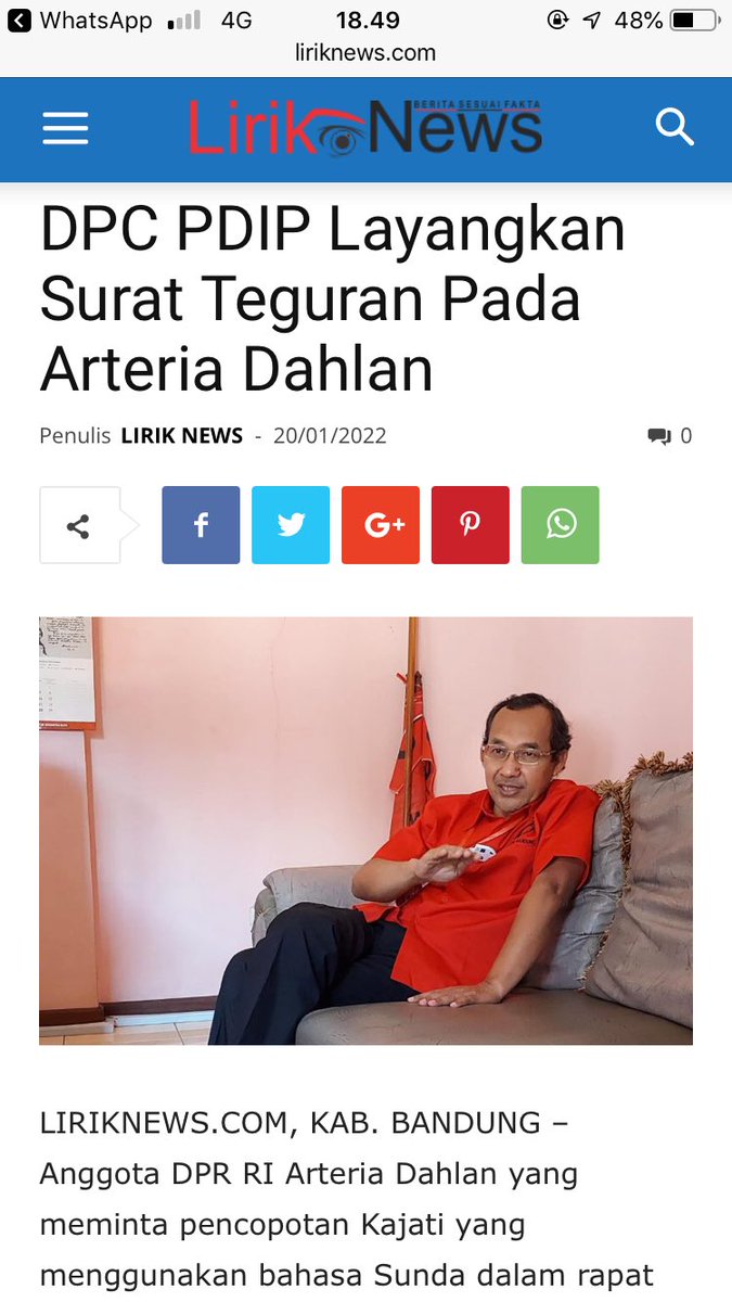 DPC PDI Perjuangan Kab. Bandung bersikap atas polemik Arteria Dahlan

#PDIPerjuangan
#PDIPerjuanganJabar
#PDIPerjuanganKabBandung

liriknews.com/2022/01/dpc-pd…