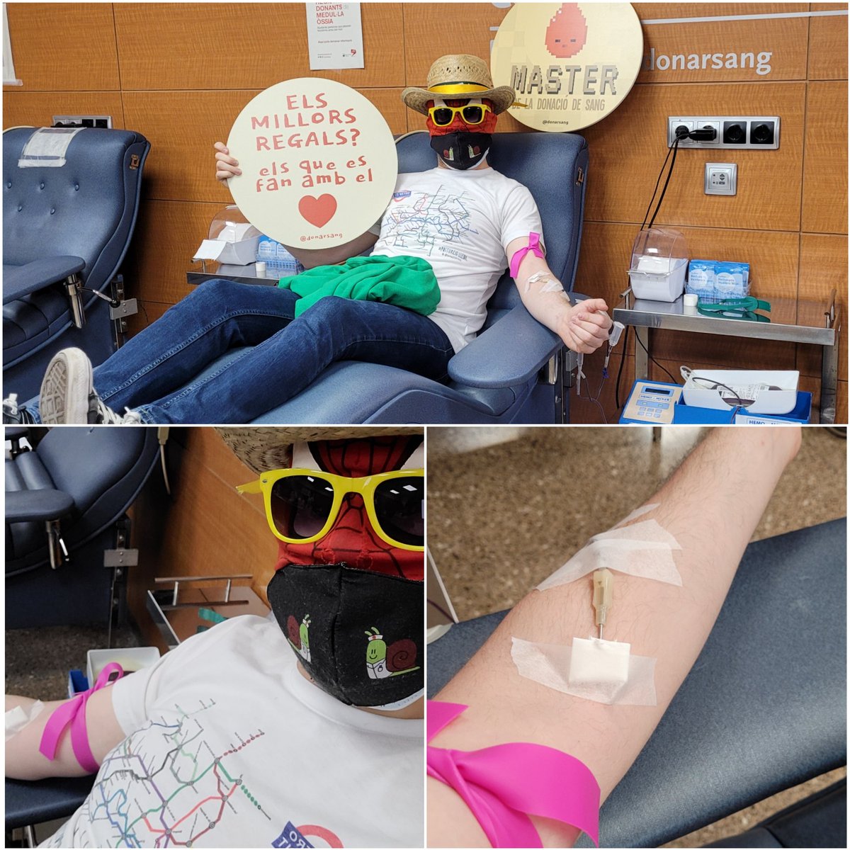 postudelleida's tweet photo. Avui he donat sang, el 25è cop que dono (Nivell màster!) I la #PostuSister, plasma. És un moment, ajudes molt i costa poc! Demana hora a https://t.co/mYvhcpVH33. Els millors regals? Els que es fan amb el cor! ❤❤❤ @donarsang @donants_segria https://t.co/bplG9oiSoN