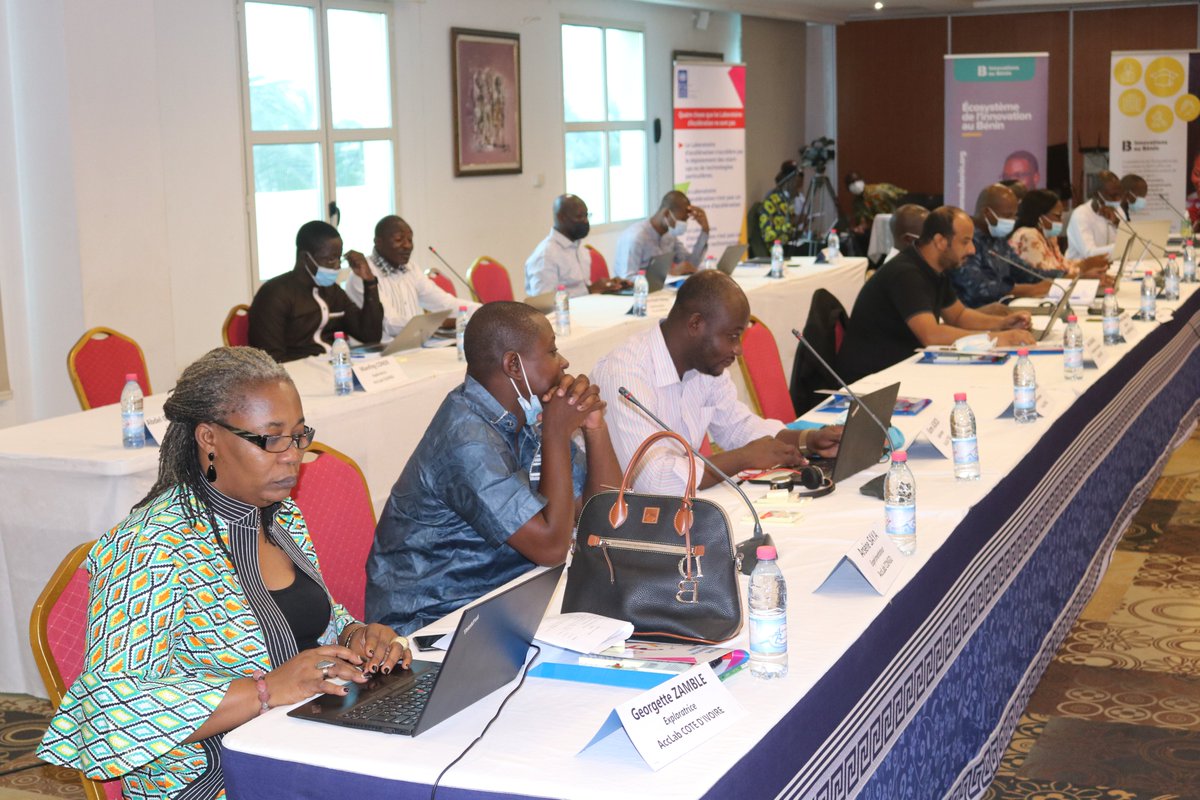 Jour 2 de la rencontre des #AccLab francophones de <a href="/UNDPAfrica/">UNDP Africa</a> : Partages d’expériences sur 
🟠la #digitalisation de l’état civil au 🇹🇬
🟠le #Hackathon Riposte #Covid au 🇨🇬
🟠l’initiative BE-IN en 🇬🇳 
🟠la plateforme de l’écosystème des #innovations 🇧🇯 
#tech4dev #innov4dev