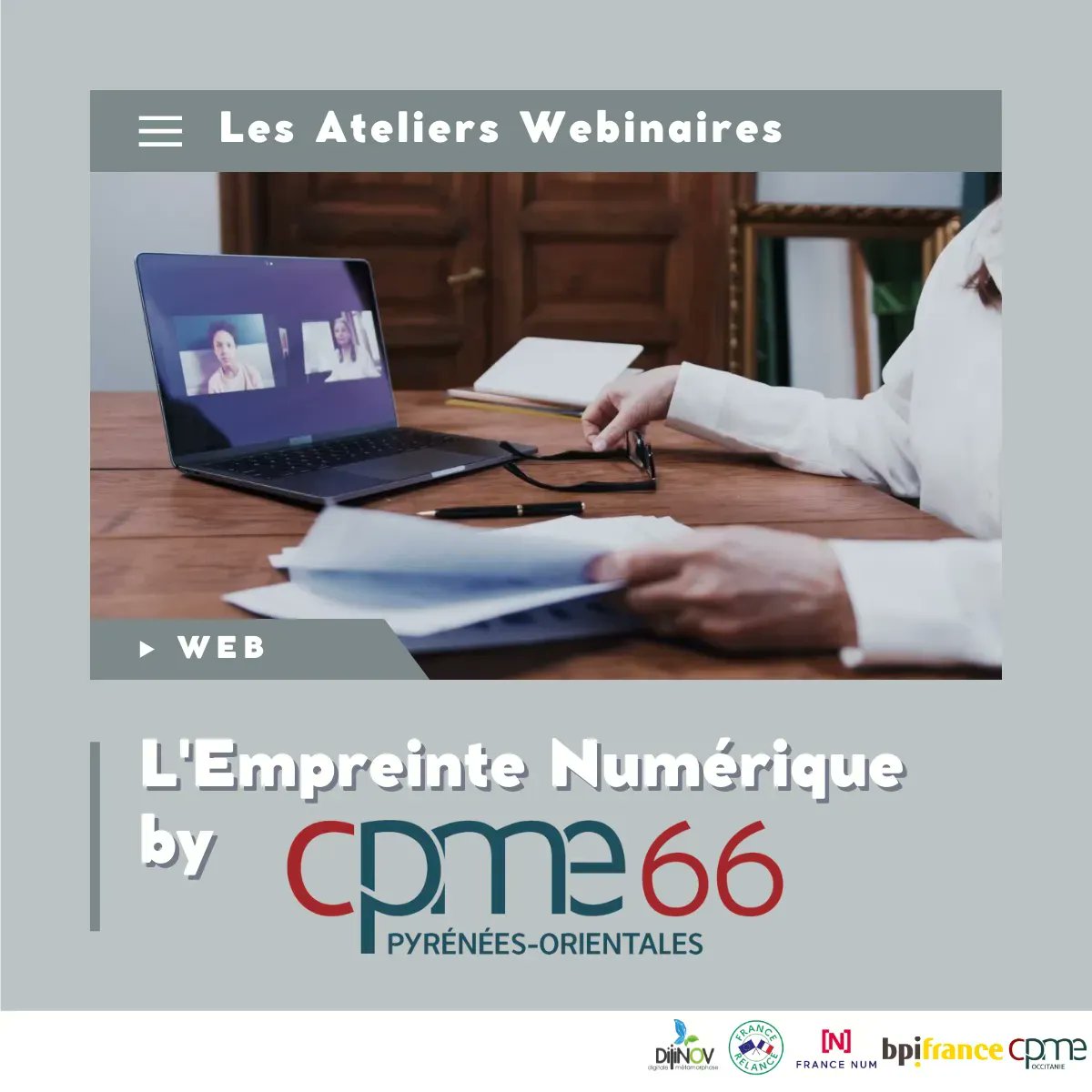 📌 #EMPREINTENUMERIQUE

Si pour vous le #Numerique n'est pas un déclic : 
Elargissez votre connaissance sur le web en participant à nos 6 ateliers webinaires sur la transformation numérique. De nombreux thèmes vous attendent !
👉 buff.ly/3CYitUT

#cpmeoccitanie