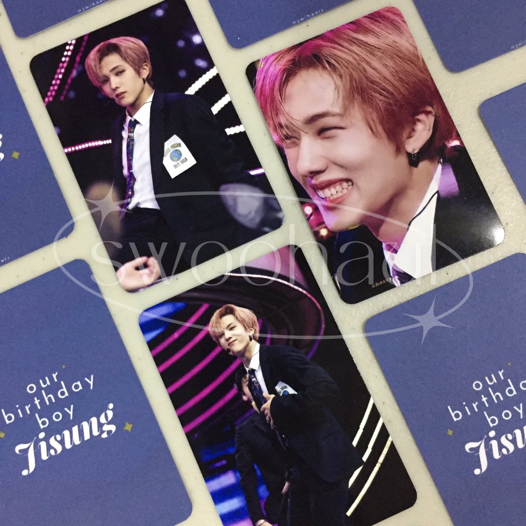 swoohaul's tweet photo. ꒰ #madebyswoohaul ꒱

my first back-to-back photocard commission from a new customer! they also requested to print photocard backings. thank you so much for trusting!🤍 https://t.co/F9yED7bv1A