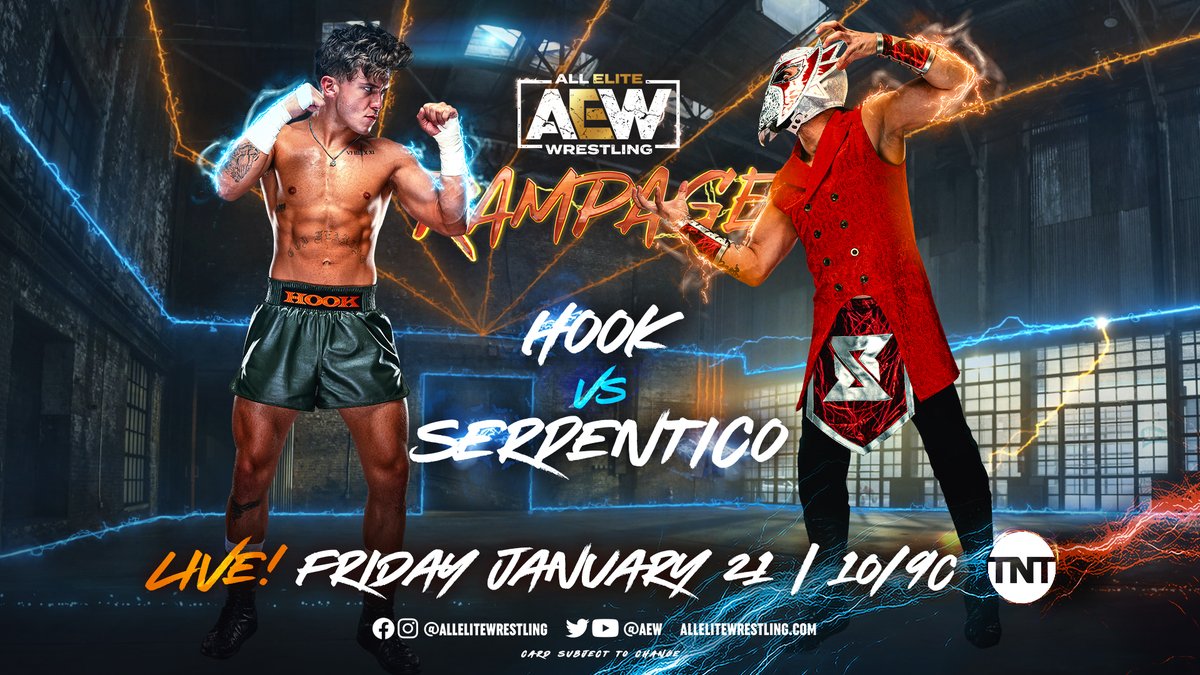 Get your TIX NOW to TOMORROW's LIVE #AEWRampage from @TheEventsDC!
🎟️- https://t.co/UN1cNj1kQq
-@JonMoxley RETURNS to the ring vs @OfficialEGO 
-TBS Title: @Jade_Cargill vs @annajay___
-@730Hook's 1st LIVE Rampage
-Old Rivals Clash: RPG VICE @trentylocks/@azucarRoc vs @youngbucks 