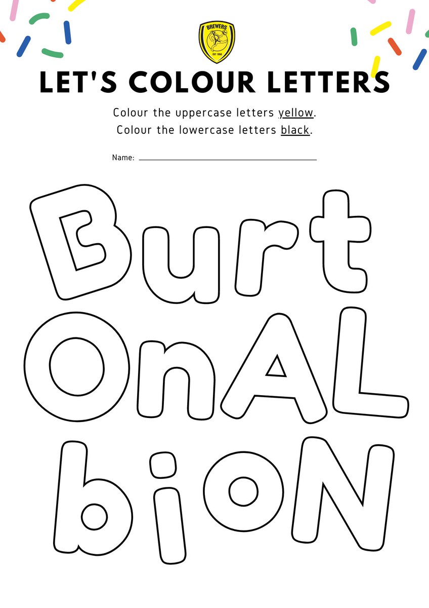 burtonalbionfc's tweet photo. 🖍️ Come and show your @BillyBrewerBAFC and Bettie your #Brewers colouring at the Family Zone this Saturday!

Head to our website to find other fun things to do, including other colouring pages of your favourite Burton Albion stars ➡️ https://t.co/HNyvUpHmZe

#BAFC https://t.co/t9GrIM8Za0