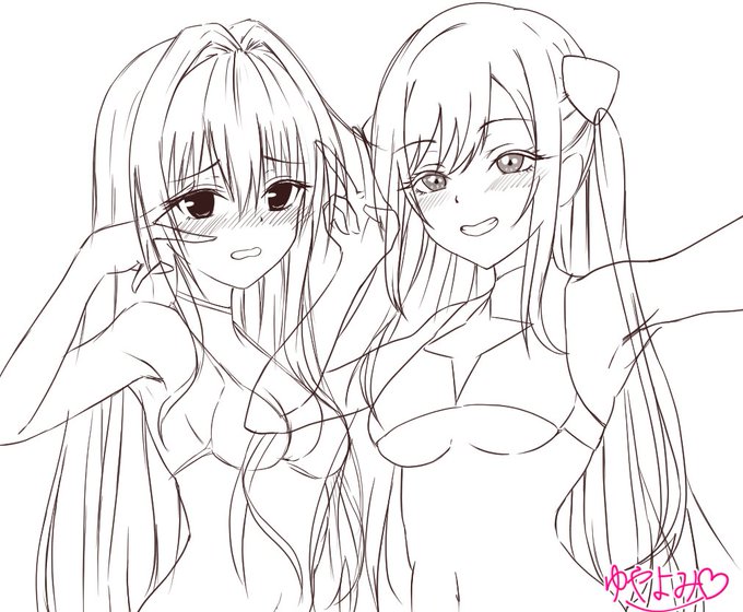 ヤミちゃん まりんちゃん

線画大体できた
だいぶ良い雰囲気になってきたかな? 