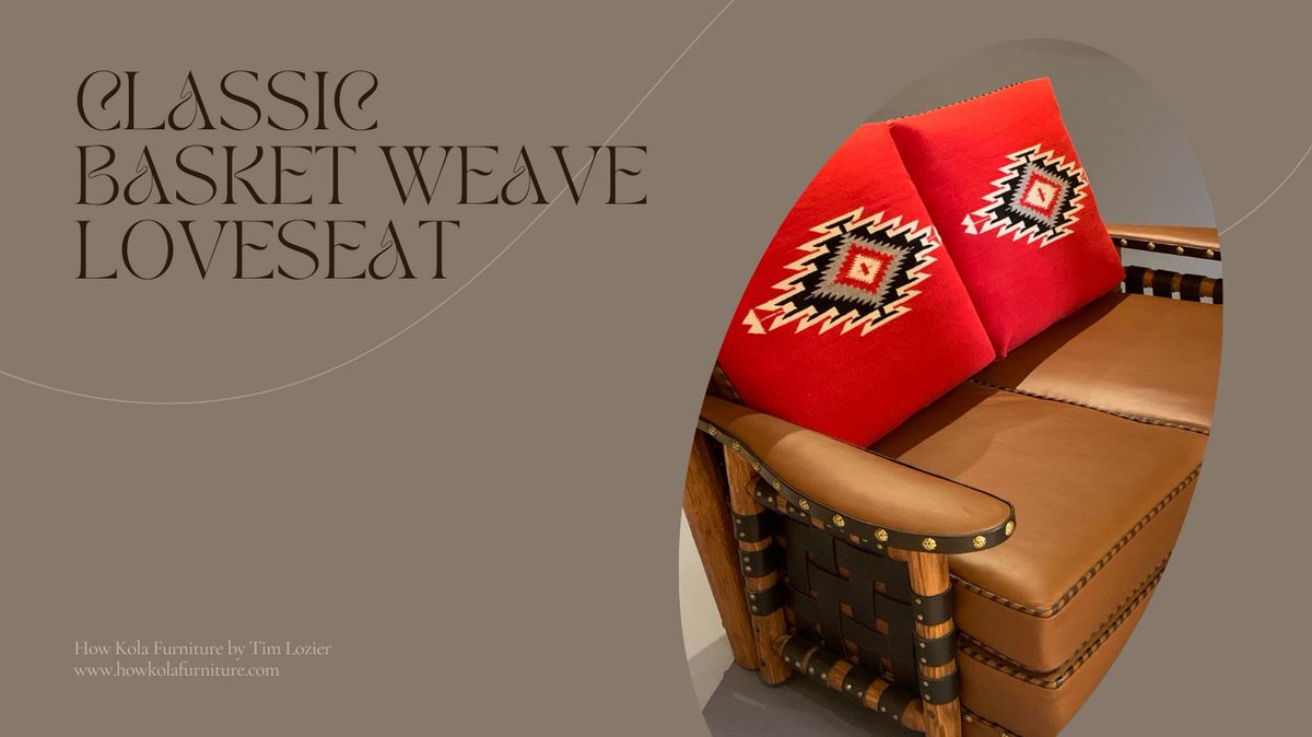 Howkola's tweet image. Beautiful classic basket weave loveseat!