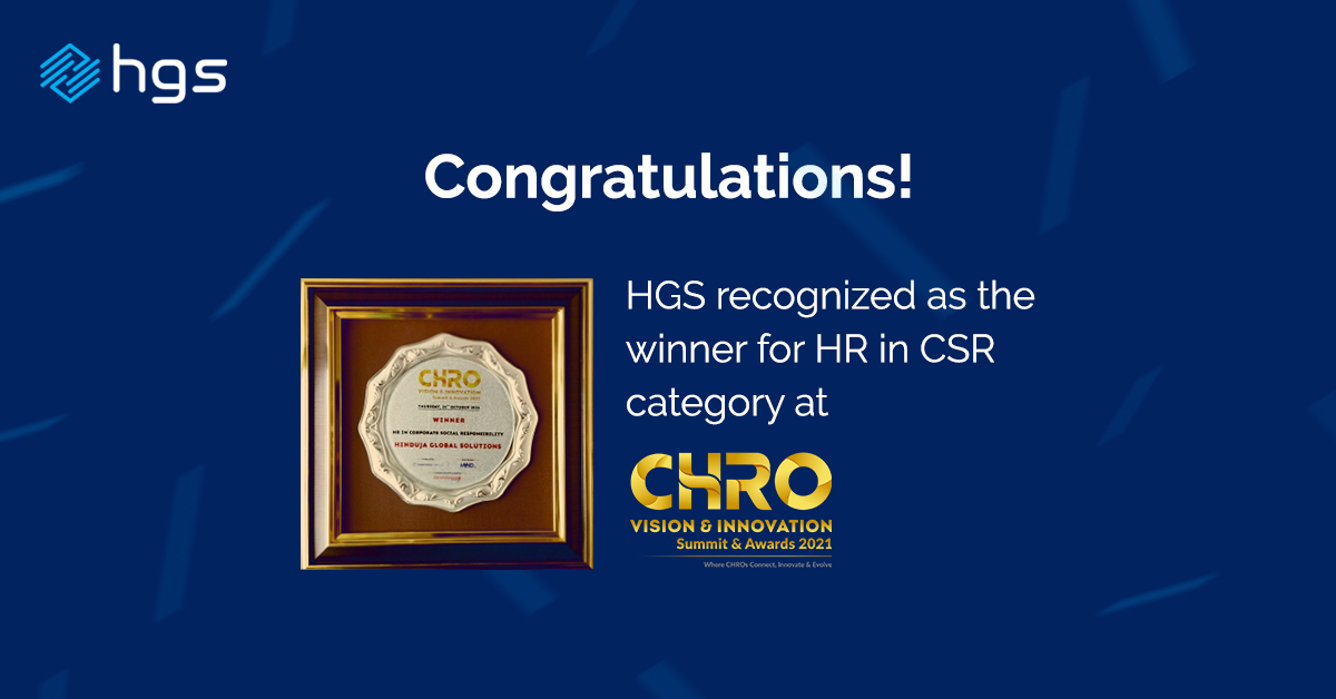 LifeAtHGS's tweet photo. We are proud to have been recognized for our CSR initiatives carried out during the FY2020-21. We thank our volunteers for their continued efforts and look forward to continuing our journey together.
#TeamHGS #LifeAtHGS #Transformance #CHRO #WorkToGive https://t.co/WliTO5ala1