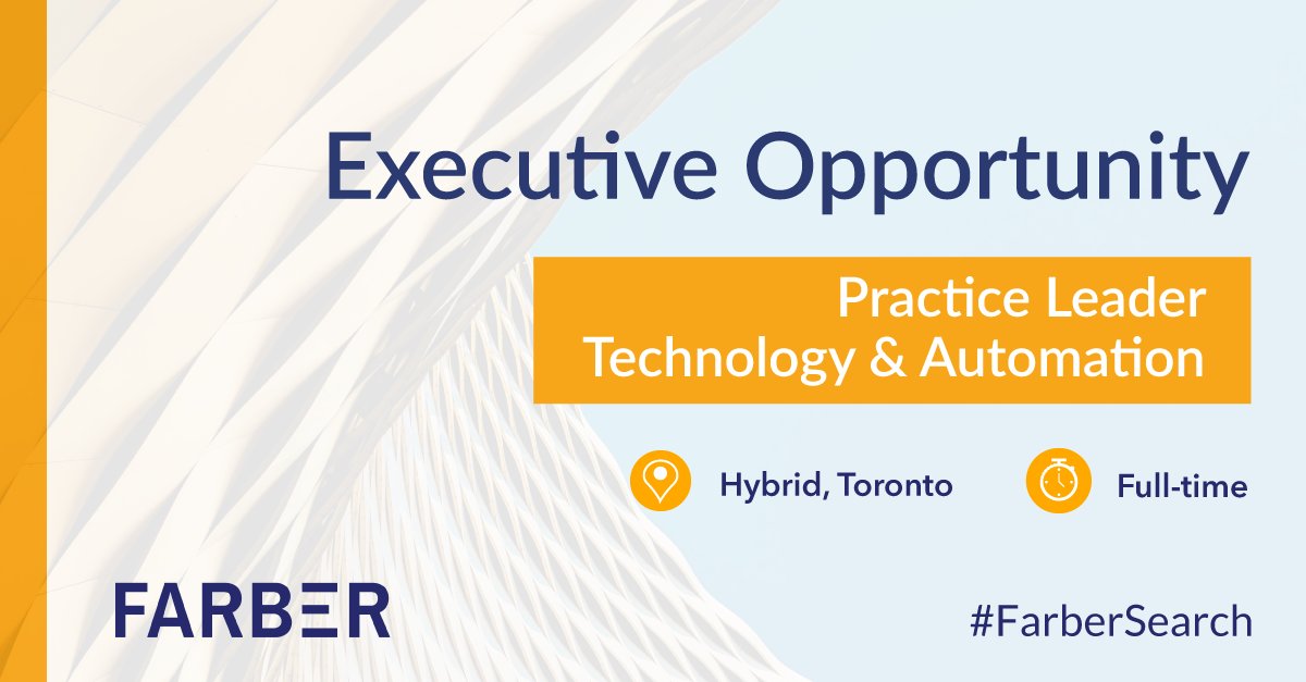 FarberGroup's tweet photo. Our client, Burnie Group, a growing management consulting firm in Toronto, is hiring a Practice Leader for their Technology &amp; Automation practice. If you are looking for an innovative, entrepreneurial leadership opportunity, apply today: https://t.co/OZB9lwO7LX #FarberSearch https://t.co/a2wxmgP82I