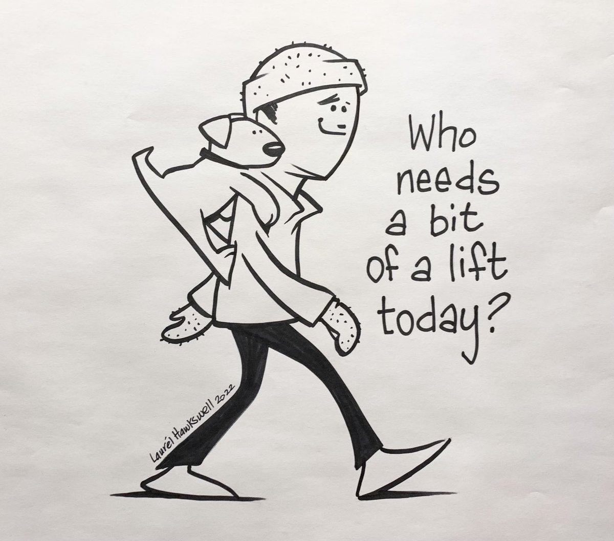 My Daily Doodle (officially for yesterday). We had internet issues so I couldn’t post it. So today you may be getting another doodle!
Who needs a bit of a lift today?
#Yeg #DailyDoodle #art #cartoon #FreelanceArtist #LiftEachOtherUp