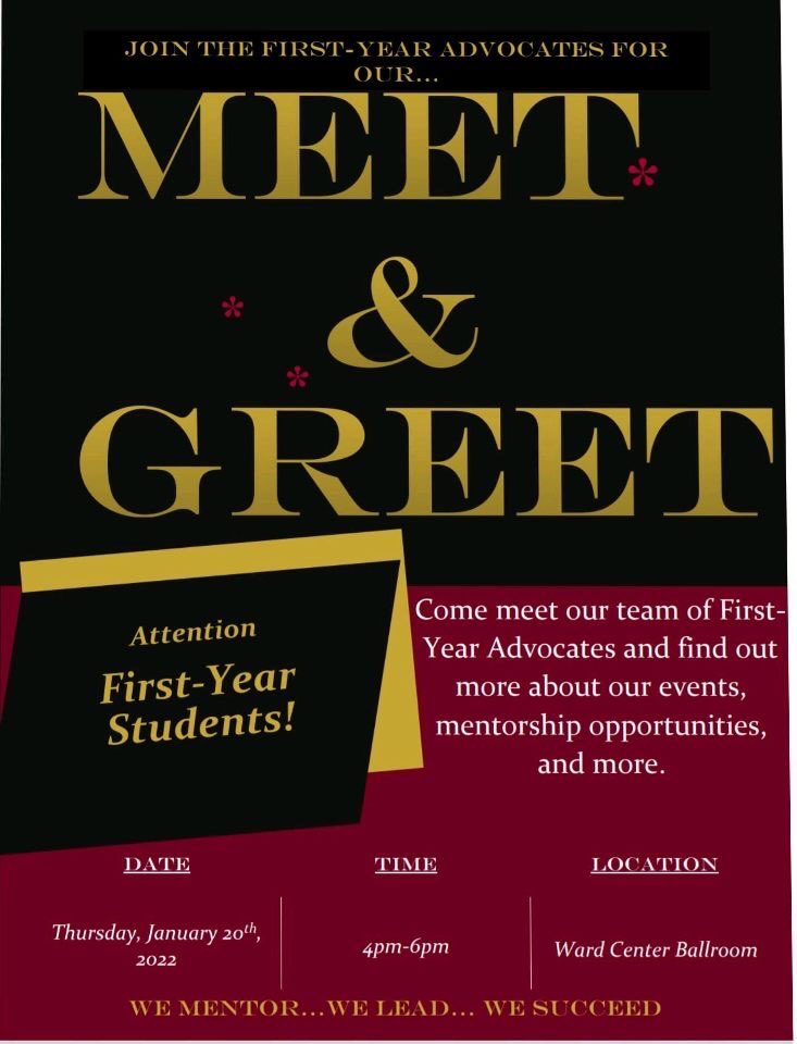 CsuYear's tweet photo. Don’t forget to come out today to meet your first year advocates from 4-6 in the Ward Center Ballroom ! https://t.co/iqZTn4eOTG