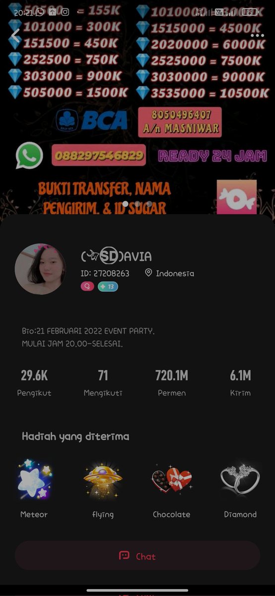 apasihmbekk's tweet photo. @Metiuww Ini akun dia live https://t.co/5zlirP1G6h