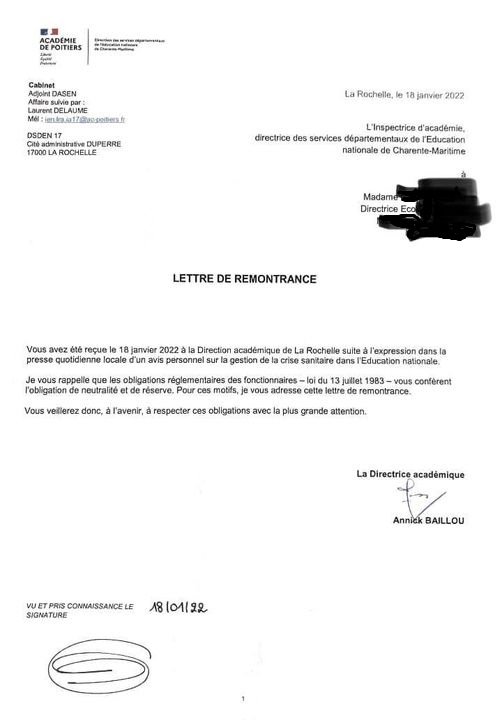 Apparemment il ne faut pas dire ce qu'on pense tous du protocole.