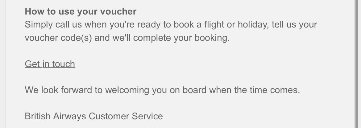 EmilyBarnes_95's tweet photo. @British_Airways have issued a voucher that I can use when I “simply call”... There’s nothing simple about it - I’ve spent well over 1 hour waiting to speak to someone after being directed to a different team who just hung up so I’m now waiting again!? https://t.co/AE5F4lgNXy
