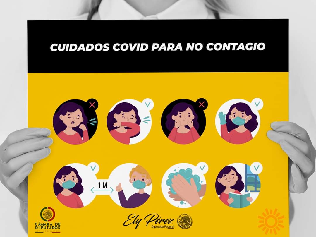 EliPerezV_'s tweet photo. No bajemos la guardia ante esta pandemia , por nuestra salud y la de las personas que están a nuestro alrededor. 😷

Si estás en lugares públicos, recuerda seguir esta y todas las medidas de prevención.

 #UsaCubrebocassiempre #LavarManosAdecuadamente #EstornudoDeEtiqueta https://t.co/mOthPSbIO2