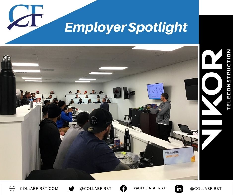 CollabFirst's tweet photo. It was a pleasure having @VIKORInc visit @Learng_Alliance . Our employers provide the best job opportunities for the LAC students and we would like to thank them for always supporting both CollabFirst and LAC.

#Telecommunication #Towerclimbers #Towertechs #Communication #Career https://t.co/eTT0i9Iqyu