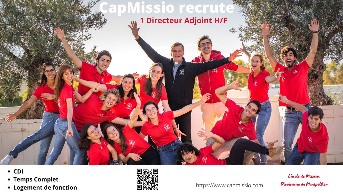 Cap Missio, l'école de mission diocésaine recrute un directeur adjoint (H/F). #recrutement #posteapourvoir @capmissio  
Pour voir l'offre en détail: bit.ly/3fFWKHd 
<a href="/Eglisecatho/">Église catholique en France</a>