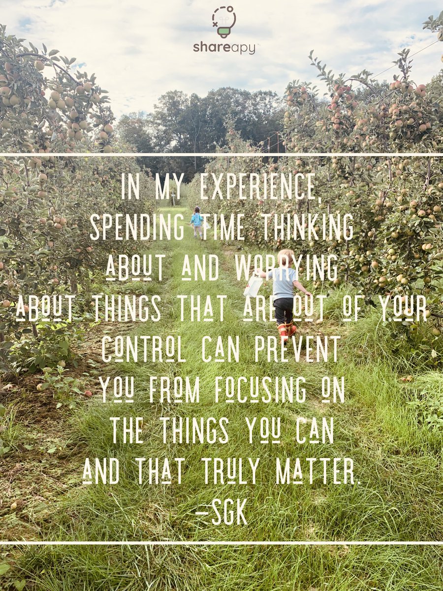 shareapy1's tweet photo. Control the controllable. https://t.co/N9OQzODb2C