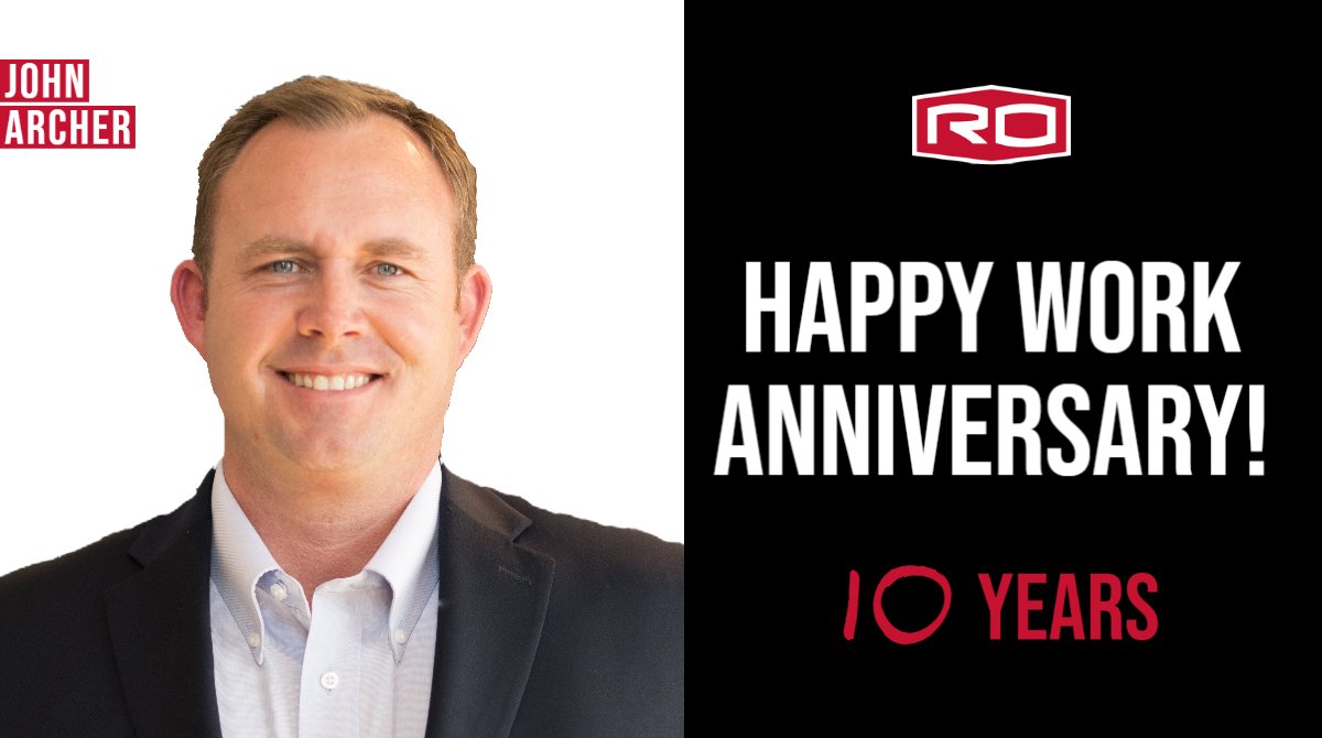 Join us in congratulating John on one decade in the #ROfamily! 🎉 #RObuilt #ROproud