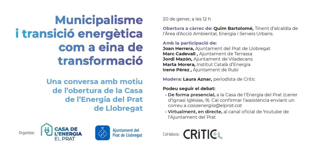 celobert_coop's tweet photo. 🌞Alguns ajuntaments ja estan obrint camí per fer polítiques locals per a la transició energètica.

És vital compartir experiències per inspirar a altres administracions que encara no s'hi han posat, aprofitar coneixement acumulat i accelerar aquesta urgent transició⚠️ https://t.co/KvE7ii0qwd