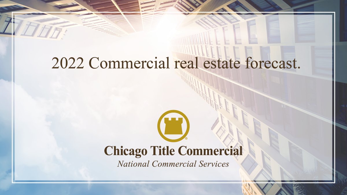 2022 is expected to be an excellent commercial real estate year, with a few exceptions. #CRE2022 #CREforecast
hubs.ly/Q010XWp90