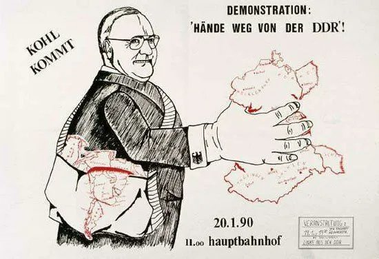 RadicalPast's tweet photo. Heute vor 32 Jahren kam Helmut irgendwo hin. Kennt noch wer die Demo / das Plakat? https://t.co/cvd04SEUBp
