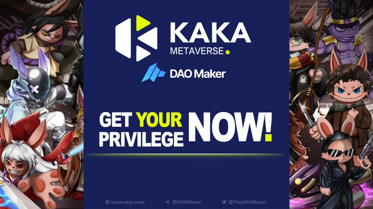 kakanftworld's tweet photo. 🚀 Sign-up for the new Public SHO on @TheDaoMaker , is already open!

$KAKA hodlers will have a better chance of being selected for this and all future Public SHOs!

Opened to everyone with more than $2,500 USD $KAKA

Dont miss this special privilege!
https://t.co/O9yFAf3Wwm https://t.co/E8nqipgM5M