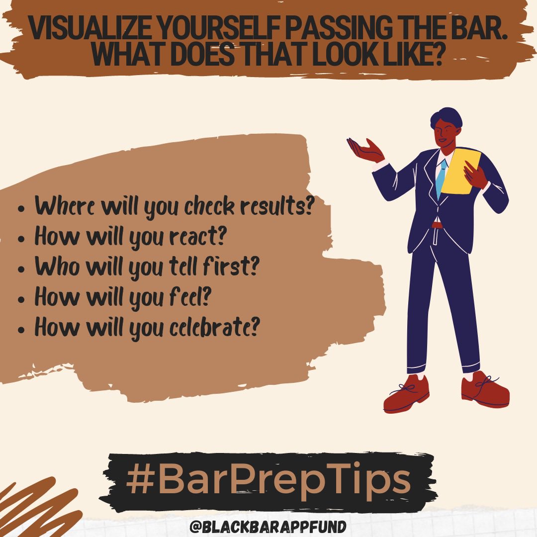 BlackBarAppFund's tweet image. Instead of worrying about failing, tell us what will it look like when you check results and see that you passed! Who will you tell first? For barred attorneys, how did you react? Who did you tell first? #barpreptips #lawtwitter #februarybarexam
