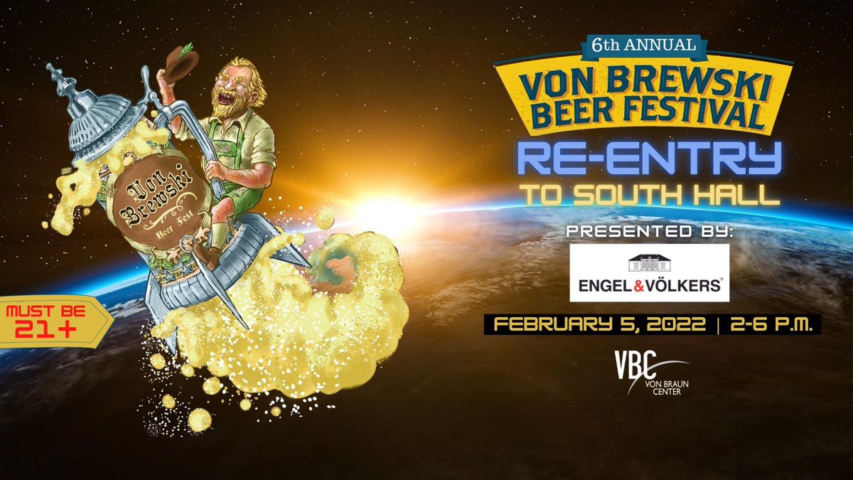 Happy 2022 everybody!  We're looking for a few more volunteers to help with this year's Von Brewski.  We need help pouring beer, and for helping us, you get a volunteer party with beer and food and admission to a Huntsville Havoc game!  Sign up here: 
signup.com/go/gfcRXGQ